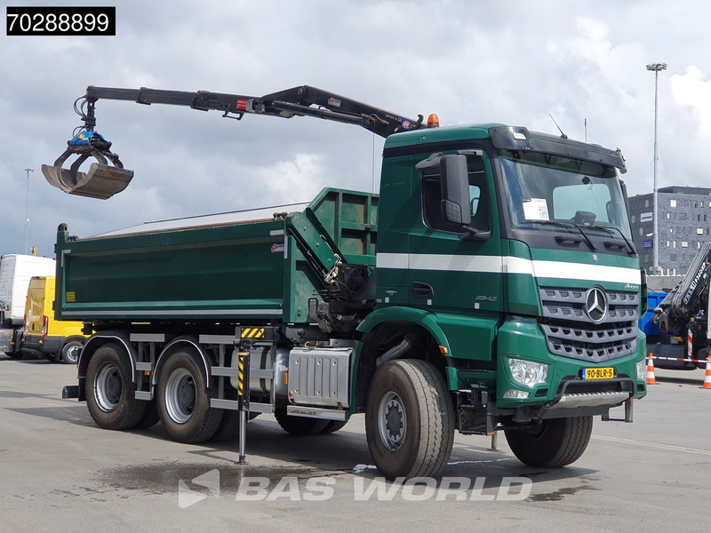 Mercedes-Benz Arocs 3342 Arocs 6X6 NL-Truck HMF 1643 Z-Crane Kran Steering Axle Big-Axle Euro 6 - 덤프트럭, 크레인 트럭 : 사진 3 Mercedes-Benz Arocs 3342 Arocs 6X6 NL-Truck HMF 1643 Z-Crane Kran Steering Axle Big-Axle Euro 6 - 덤프트럭, 크레인 트럭 : 사진 3