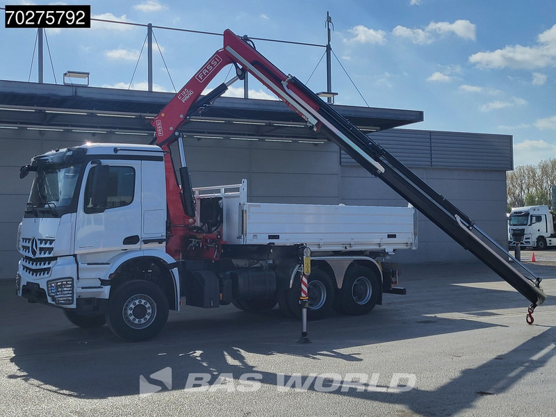 Mercedes-Benz Arocs 3348 6X4 Fasi F195A.2.24 Kran 3 sided tipper 9m3 Big-Axle Navi Euro 6 - 덤프트럭, 크레인 트럭 : 사진 3 Mercedes-Benz Arocs 3348 6X4 Fasi F195A.2.24 Kran 3 sided tipper 9m3 Big-Axle Navi Euro 6 - 덤프트럭, 크레인 트럭 : 사진 3