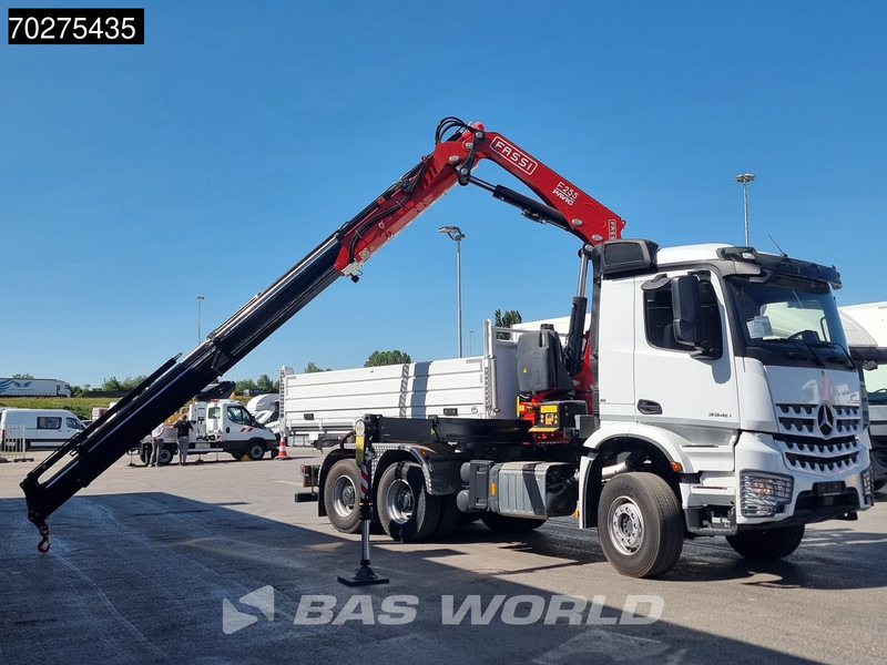 Mercedes-Benz Arocs 3348 6X4 Fassi F255A2.24 Kran Crane 9m3 3-Sided Tipper Big-Axle Euro 6 - 덤프트럭, 크레인 트럭 : 사진 5 Mercedes-Benz Arocs 3348 6X4 Fassi F255A2.24 Kran Crane 9m3 3-Sided Tipper Big-Axle Euro 6 - 덤프트럭, 크레인 트럭 : 사진 5