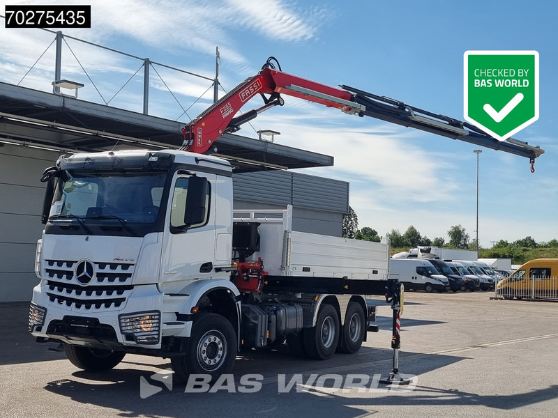 Mercedes-Benz Arocs 3348 6X4 Fassi F255A2.24 Kran Crane 9m3 3-Sided Tipper Big-Axle Euro 6 - 덤프트럭, 크레인 트럭 : 사진 1 Mercedes-Benz Arocs 3348 6X4 Fassi F255A2.24 Kran Crane 9m3 3-Sided Tipper Big-Axle Euro 6 - 덤프트럭, 크레인 트럭 : 사진 1