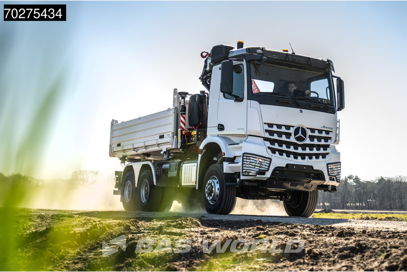 Mercedes-Benz Arocs 3348 6X6 Fassi F255A.2.24 xe-dynamic Kran Dreiseitenkipper Navi Euro 6 - 덤프트럭, 크레인 트럭 : 사진 5 Mercedes-Benz Arocs 3348 6X6 Fassi F255A.2.24 xe-dynamic Kran Dreiseitenkipper Navi Euro 6 - 덤프트럭, 크레인 트럭 : 사진 5