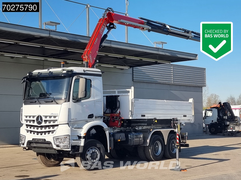 Mercedes-Benz Arocs 3348 6X6 Full Steel Retarder Fassi 25T/M Crane Kran Euro 6 - 덤프트럭, 크레인 트럭 : 사진 1 Mercedes-Benz Arocs 3348 6X6 Full Steel Retarder Fassi 25T/M Crane Kran Euro 6 - 덤프트럭, 크레인 트럭 : 사진 1