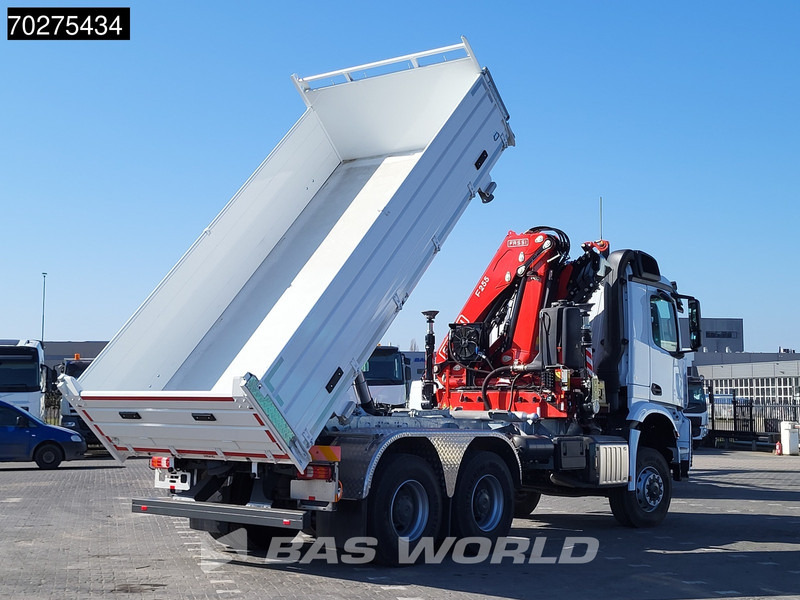 Mercedes-Benz Arocs 3348 6X6 NEW Fassi F255A.2.24 Kran Crane 3-way tipper Navi Euro 6 - 덤프트럭, 크레인 트럭 : 사진 3 Mercedes-Benz Arocs 3348 6X6 NEW Fassi F255A.2.24 Kran Crane 3-way tipper Navi Euro 6 - 덤프트럭, 크레인 트럭 : 사진 3