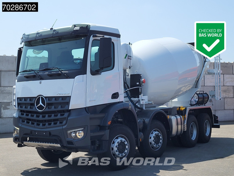 Mercedes-Benz Arocs 4145 8X4 NEW! 10m3 Schwing Stetter Mixer Manual Big-Axle Steel suspension Euro 3 - 콘크리트 믹서 트럭 : 사진 1 Mercedes-Benz Arocs 4145 8X4 NEW! 10m3 Schwing Stetter Mixer Manual Big-Axle Steel suspension Euro 3 - 콘크리트 믹서 트럭 : 사진 1