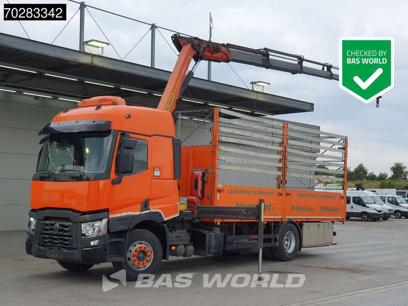 Renault C 380 4X2 Palfinger PK18002-EH D Kran Crane Retarder Standklima Euro 6 - 드롭사이드/ 플랫베드 트럭, 크레인 트럭 : 사진 1 Renault C 380 4X2 Palfinger PK18002-EH D Kran Crane Retarder Standklima Euro 6 - 드롭사이드/ 플랫베드 트럭, 크레인 트럭 : 사진 1