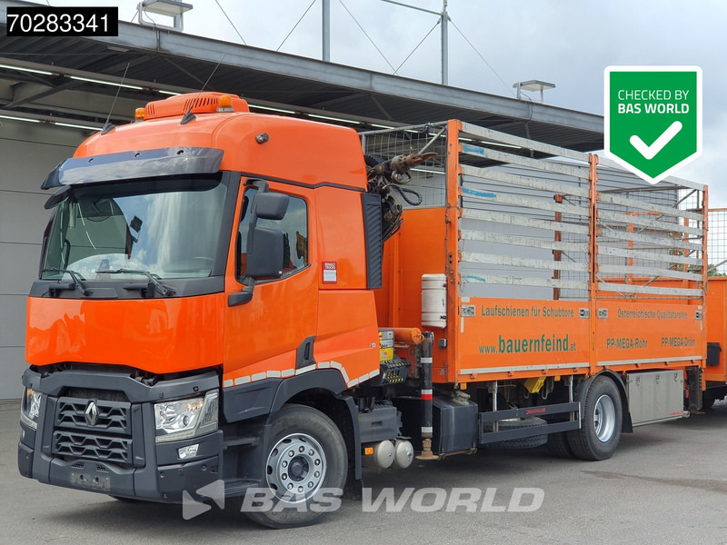 Renault C 380 4X2 Palfinger PK18002-EH Retarder Automatic Standklima Euro 6 - 드롭사이드/ 플랫베드 트럭, 크레인 트럭 : 사진 1 Renault C 380 4X2 Palfinger PK18002-EH Retarder Automatic Standklima Euro 6 - 드롭사이드/ 플랫베드 트럭, 크레인 트럭 : 사진 1