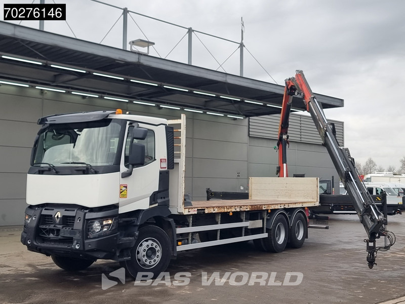 Renault C 380 6X4 Palfinger PK18002-EH C Remote Retarder Euro 6 - 드롭사이드/ 플랫베드 트럭, 크레인 트럭 : 사진 5 Renault C 380 6X4 Palfinger PK18002-EH C Remote Retarder Euro 6 - 드롭사이드/ 플랫베드 트럭, 크레인 트럭 : 사진 5