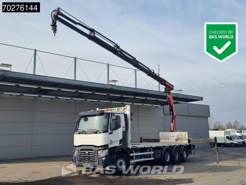 Renault C 380 8X4 Palfinger PK 23001 EH Remote Lift+Lenkachse Euro 6 - 드롭사이드/ 플랫베드 트럭, 크레인 트럭 : 사진 1 Renault C 380 8X4 Palfinger PK 23001 EH Remote Lift+Lenkachse Euro 6 - 드롭사이드/ 플랫베드 트럭, 크레인 트럭 : 사진 1