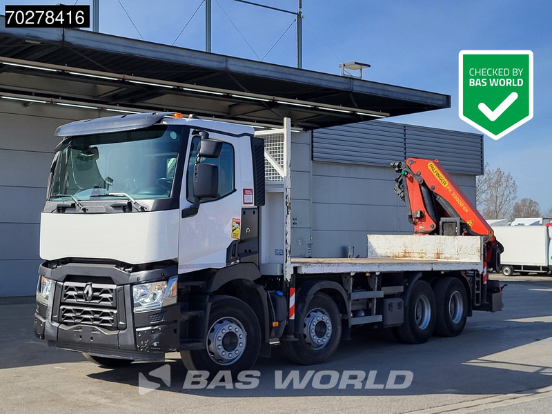 Renault C 430 8X4 Palfinger PK33002EH Kran Crane Big Axle Euro 6 - 드롭사이드/ 플랫베드 트럭, 크레인 트럭 : 사진 2 Renault C 430 8X4 Palfinger PK33002EH Kran Crane Big Axle Euro 6 - 드롭사이드/ 플랫베드 트럭, 크레인 트럭 : 사진 2