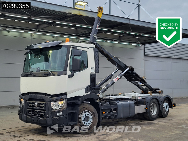 Renault C 460 6X2 20 tons Hyva 20-57-S containersystem Lift+steering Axle Automatic LED - 후크 리프트 트럭 : 사진 1 Renault C 460 6X2 20 tons Hyva 20-57-S containersystem Lift+steering Axle Automatic LED - 후크 리프트 트럭 : 사진 1