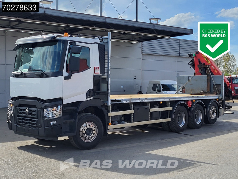 Renault C 480 8X4 Palfinger PK24.001 SLD5 Crane Kran Automatic Liftachse Euro 6 - 드롭사이드/ 플랫베드 트럭, 크레인 트럭 : 사진 1 Renault C 480 8X4 Palfinger PK24.001 SLD5 Crane Kran Automatic Liftachse Euro 6 - 드롭사이드/ 플랫베드 트럭, 크레인 트럭 : 사진 1