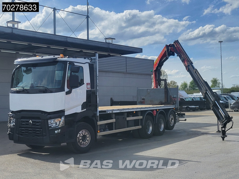 Renault C 480 8X4 Palfinger PK24.001 SLD5 Crane Kran Automatic Liftachse Euro 6 - 드롭사이드/ 플랫베드 트럭, 크레인 트럭 : 사진 2 Renault C 480 8X4 Palfinger PK24.001 SLD5 Crane Kran Automatic Liftachse Euro 6 - 드롭사이드/ 플랫베드 트럭, 크레인 트럭 : 사진 2