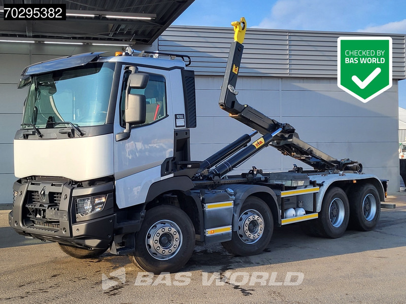 Renault C 520 8X4 Hyva 26-55-S Retarder Automatic Big-Axle Navi Euro 6 - 후크 리프트 트럭 : 사진 1 Renault C 520 8X4 Hyva 26-55-S Retarder Automatic Big-Axle Navi Euro 6 - 후크 리프트 트럭 : 사진 1