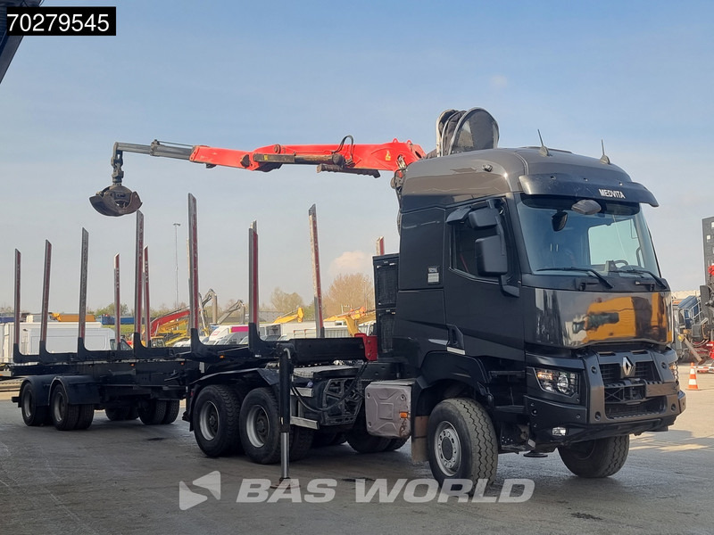 Renault K 520 6X6 6x6 Big-Axle Steelsuspension Holz Kran Palfinger Q180Z96 Optibrake+ Drumbrakes - 트랙터 유닛 : 사진 3 Renault K 520 6X6 6x6 Big-Axle Steelsuspension Holz Kran Palfinger Q180Z96 Optibrake+ Drumbrakes - 트랙터 유닛 : 사진 3