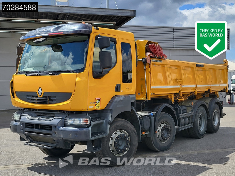 Renault Kerax 480 8X4 13m3 Meiller 2-way tipper Retarder Big-Axle Automatic Euro 5 - 덤프트럭 : 사진 1 Renault Kerax 480 8X4 13m3 Meiller 2-way tipper Retarder Big-Axle Automatic Euro 5 - 덤프트럭 : 사진 1