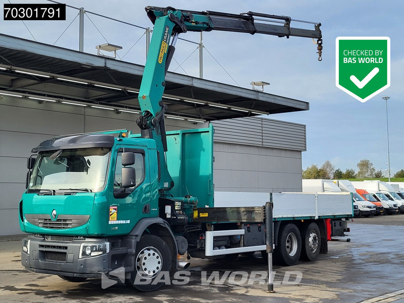 Renault Premium 380 6X2 Palfinger PK20002 Crane Kran Lift+Steering Axle Air suspension Euro 5 - 드롭사이드/ 플랫베드 트럭, 크레인 트럭 : 사진 1 Renault Premium 380 6X2 Palfinger PK20002 Crane Kran Lift+Steering Axle Air suspension Euro 5 - 드롭사이드/ 플랫베드 트럭, 크레인 트럭 : 사진 1