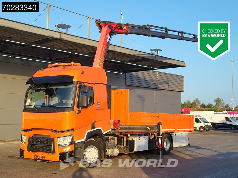 Renault T 380 4X2 Palfinger PK18002-EH Kran Crane Retarder Standklima Euro 6 - 드롭사이드/ 플랫베드 트럭, 크레인 트럭 : 사진 1 Renault T 380 4X2 Palfinger PK18002-EH Kran Crane Retarder Standklima Euro 6 - 드롭사이드/ 플랫베드 트럭, 크레인 트럭 : 사진 1