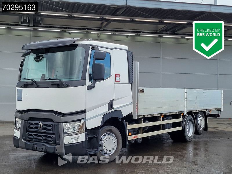 Renault T 440 6X2 750cm open box ADR Automatic Lift-Axle Euro 6 - 드롭사이드/ 플랫베드 트럭 : 사진 1 Renault T 440 6X2 750cm open box ADR Automatic Lift-Axle Euro 6 - 드롭사이드/ 플랫베드 트럭 : 사진 1