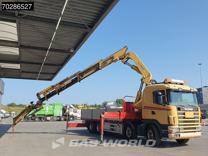 Scania 124G 470 8X4 Palfinger PK45000 C4 Crane Kran Fly-Jib Manual Steering Axle Euro 3 - 드롭사이드/ 플랫베드 트럭, 크레인 트럭 : 사진 3 Scania 124G 470 8X4 Palfinger PK45000 C4 Crane Kran Fly-Jib Manual Steering Axle Euro 3 - 드롭사이드/ 플랫베드 트럭, 크레인 트럭 : 사진 3