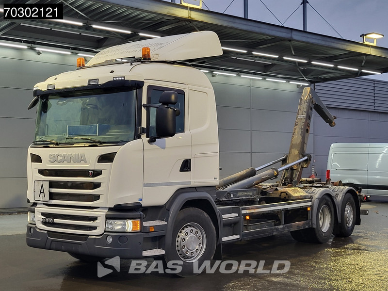 Scania G410 6X2 20tons Meiller containersystem Lift+steering Axle Retarder Euro 6 - 후크 리프트 트럭 : 사진 3 Scania G410 6X2 20tons Meiller containersystem Lift+steering Axle Retarder Euro 6 - 후크 리프트 트럭 : 사진 3