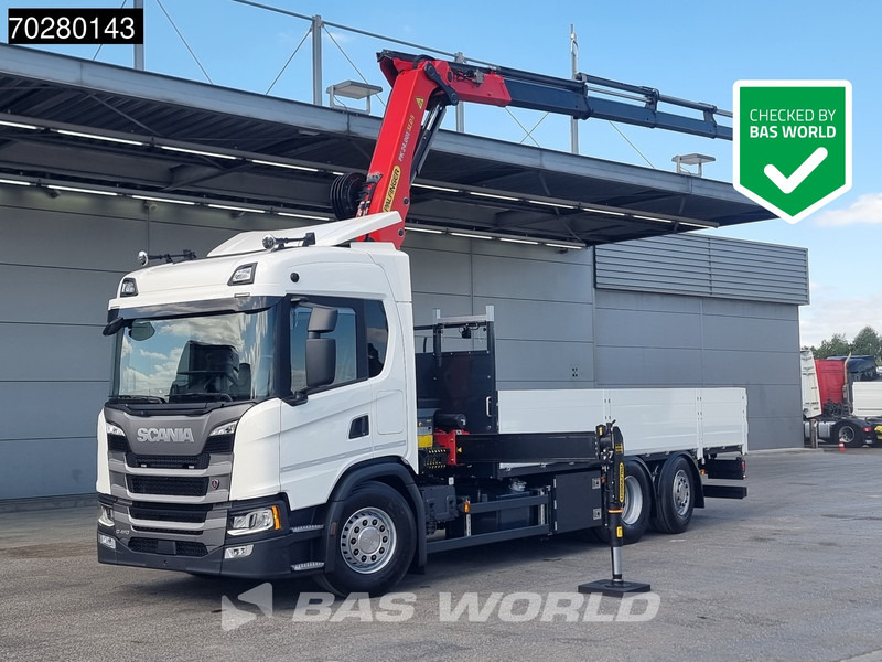 Scania G410 6X2 Palfinger PK24.001 SLD 5 Kran Crane Retarder Lift+Lenkachse Euro 6 - 드롭사이드/ 플랫베드 트럭, 크레인 트럭 : 사진 1 Scania G410 6X2 Palfinger PK24.001 SLD 5 Kran Crane Retarder Lift+Lenkachse Euro 6 - 드롭사이드/ 플랫베드 트럭, 크레인 트럭 : 사진 1