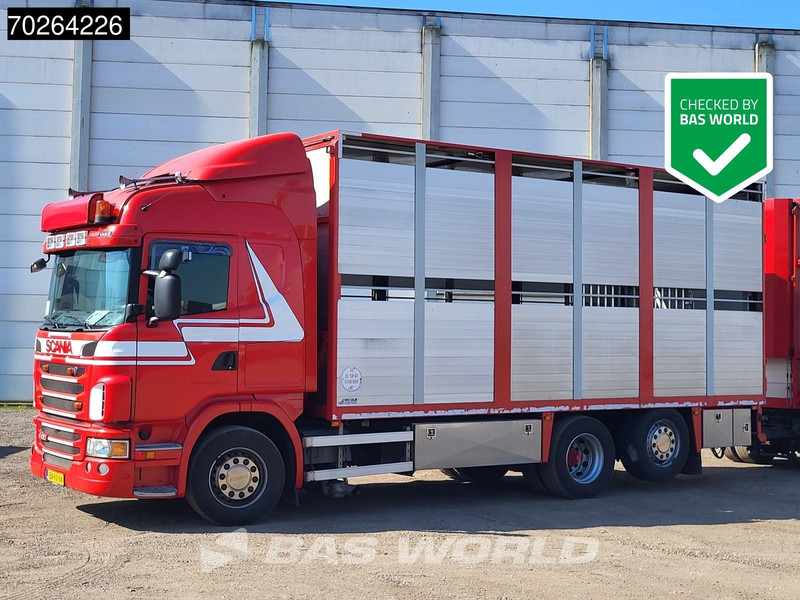 Scania G420 6X2 Van Dijk Cattle transport Liftable floor Lift-Asche Euro 5 - 박스 트럭 : 사진 1 Scania G420 6X2 Van Dijk Cattle transport Liftable floor Lift-Asche Euro 5 - 박스 트럭 : 사진 1