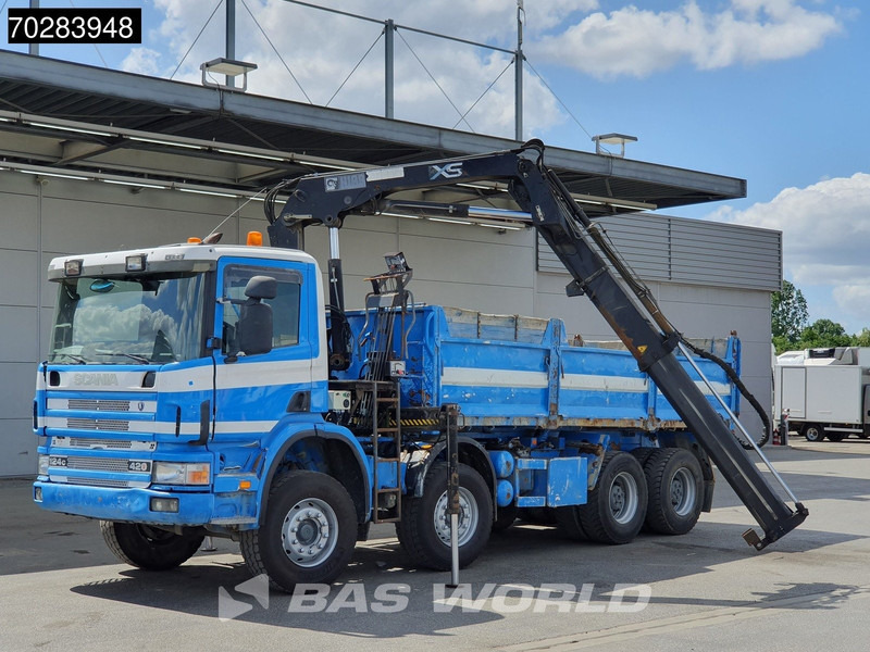 Scania G420 8X4 15m3 tipper Hiab 144 Crane Steelsuspension Manual Big-Axle Euro 3 - 덤프트럭, 크레인 트럭 : 사진 5 Scania G420 8X4 15m3 tipper Hiab 144 Crane Steelsuspension Manual Big-Axle Euro 3 - 덤프트럭, 크레인 트럭 : 사진 5