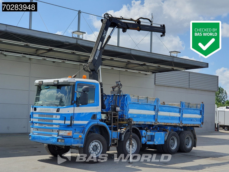 Scania G420 8X4 15m3 tipper Hiab 144 Crane Steelsuspension Manual Big-Axle Euro 3 - 덤프트럭, 크레인 트럭 : 사진 1 Scania G420 8X4 15m3 tipper Hiab 144 Crane Steelsuspension Manual Big-Axle Euro 3 - 덤프트럭, 크레인 트럭 : 사진 1