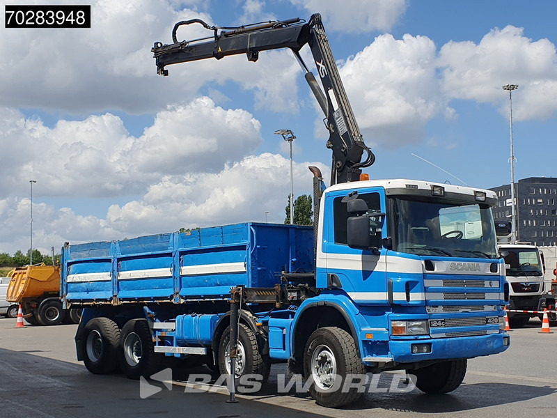 Scania G420 8X4 15m3 tipper Hiab 144 Crane Steelsuspension Manual Big-Axle Euro 3 - 덤프트럭, 크레인 트럭 : 사진 3 Scania G420 8X4 15m3 tipper Hiab 144 Crane Steelsuspension Manual Big-Axle Euro 3 - 덤프트럭, 크레인 트럭 : 사진 3