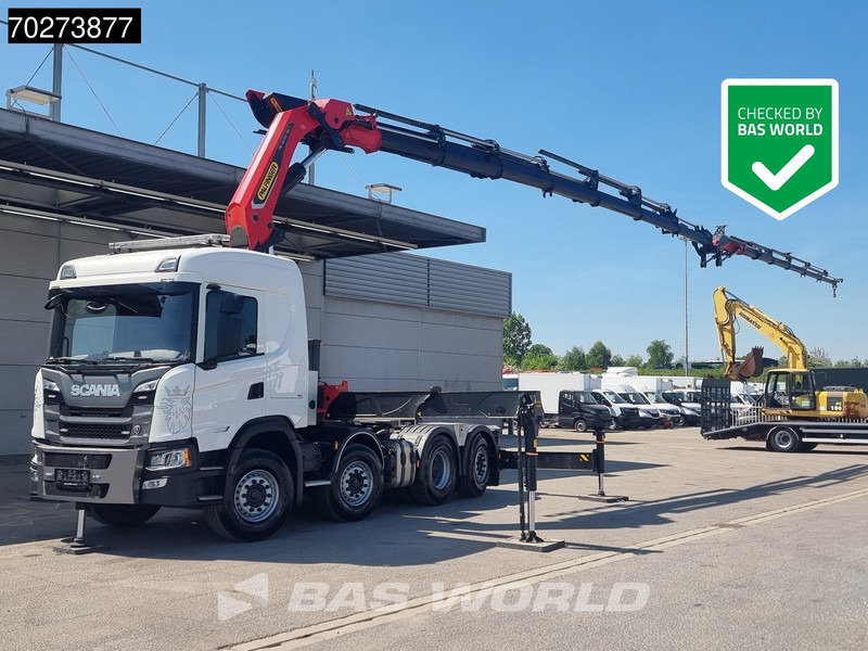 Scania G500 8X2 Retarder Liftachse Palfinger Kran PK 58.002 TEC F + JIB - 트랙터 유닛 : 사진 1 Scania G500 8X2 Retarder Liftachse Palfinger Kran PK 58.002 TEC F + JIB - 트랙터 유닛 : 사진 1
