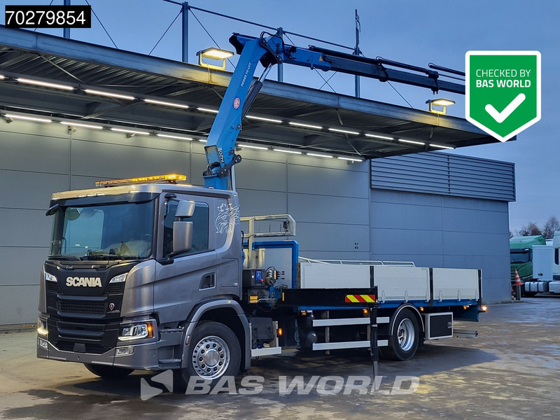 Scania P280 4X2 HMF 1420K-RC Kran Crane Leather seats Automatic Euro 6 - 드롭사이드/ 플랫베드 트럭, 크레인 트럭 : 사진 1 Scania P280 4X2 HMF 1420K-RC Kran Crane Leather seats Automatic Euro 6 - 드롭사이드/ 플랫베드 트럭, 크레인 트럭 : 사진 1