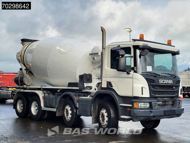 Scania P410 8X4 9m3 Liebherr mixer Automatic Steelsuspension Euro 6 - 콘크리트 믹서 트럭 : 사진 3 Scania P410 8X4 9m3 Liebherr mixer Automatic Steelsuspension Euro 6 - 콘크리트 믹서 트럭 : 사진 3