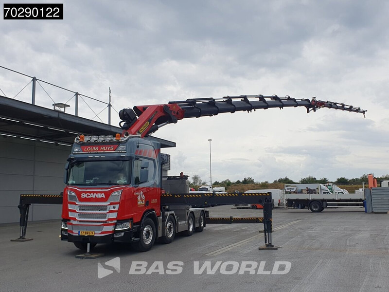 Scania R500 8X2 NL-Truck Palfinger PK165002 TEC 7 Crane Winch Fly-Jib Retarder Lift+steering - 드롭사이드/ 플랫베드 트럭, 크레인 트럭 : 사진 5 Scania R500 8X2 NL-Truck Palfinger PK165002 TEC 7 Crane Winch Fly-Jib Retarder Lift+steering - 드롭사이드/ 플랫베드 트럭, 크레인 트럭 : 사진 5