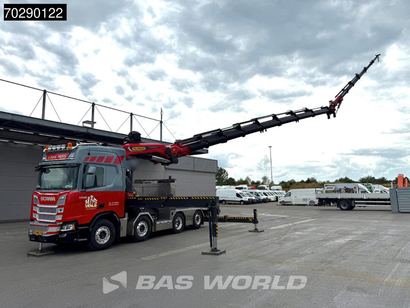 Scania R500 8X2 NL-Truck Palfinger PK165002 TEC 7 Crane Winch Fly-Jib Retarder Lift+steering - 드롭사이드/ 플랫베드 트럭, 크레인 트럭 : 사진 3 Scania R500 8X2 NL-Truck Palfinger PK165002 TEC 7 Crane Winch Fly-Jib Retarder Lift+steering - 드롭사이드/ 플랫베드 트럭, 크레인 트럭 : 사진 3