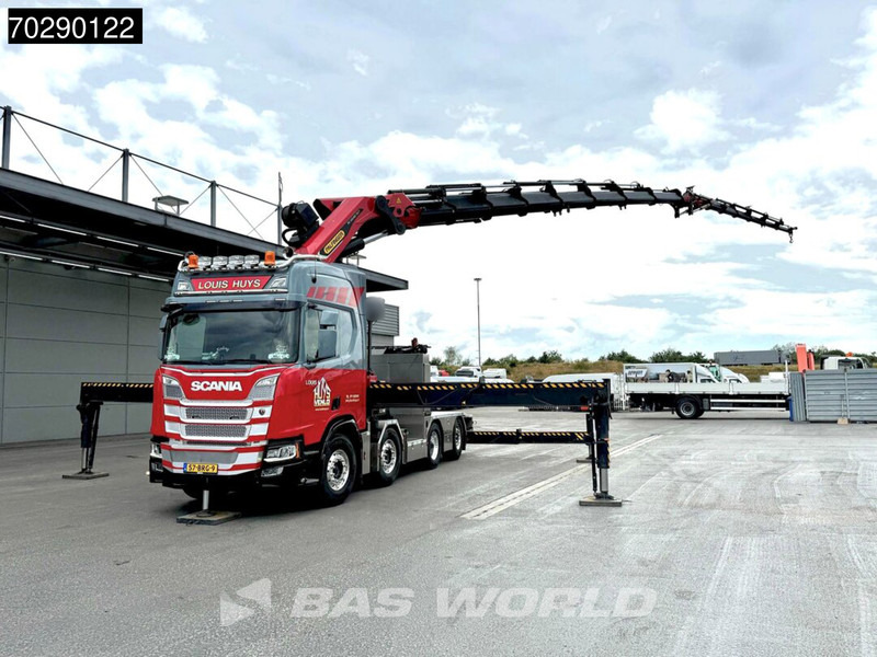 Scania R500 8X2 NL-Truck Palfinger PK165002 TEC 7 Crane Winch Fly-Jib Retarder Lift+steering - 드롭사이드/ 플랫베드 트럭, 크레인 트럭 : 사진 2 Scania R500 8X2 NL-Truck Palfinger PK165002 TEC 7 Crane Winch Fly-Jib Retarder Lift+steering - 드롭사이드/ 플랫베드 트럭, 크레인 트럭 : 사진 2