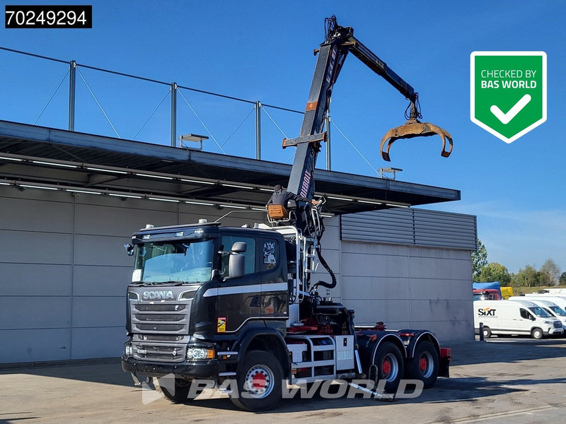 Scania R580 6X4 Holz Kran Diebolt D28 Full-Steel - 목재 트럭, 크레인 트럭 : 사진 1 Scania R580 6X4 Holz Kran Diebolt D28 Full-Steel - 목재 트럭, 크레인 트럭 : 사진 1