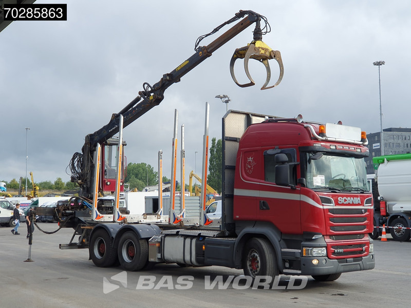 Scania R730 R 6X4 HIAB F108S 79 Crane Retarder Xenon BigAxle Loglift Automatic ACC Euro 6 - 목재 트럭, 크레인 트럭 : 사진 3 Scania R730 R 6X4 HIAB F108S 79 Crane Retarder Xenon BigAxle Loglift Automatic ACC Euro 6 - 목재 트럭, 크레인 트럭 : 사진 3
