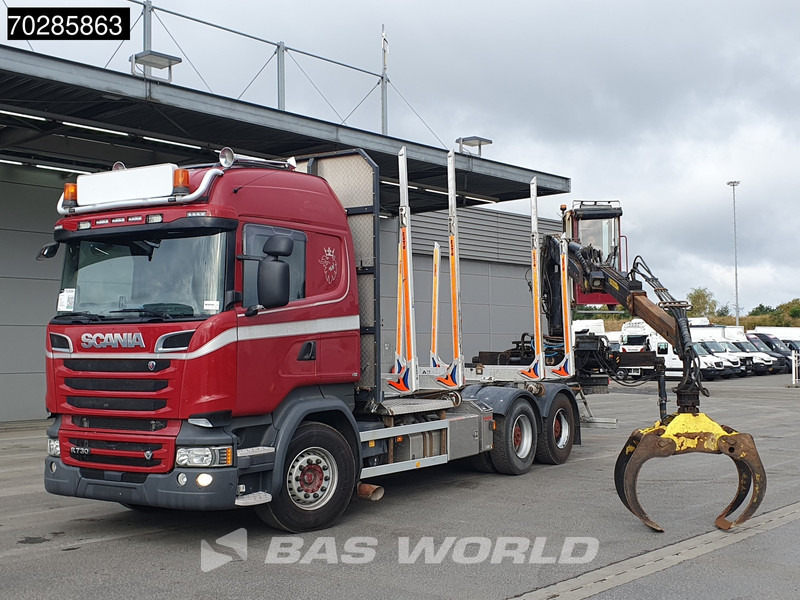 Scania R730 R 6X4 HIAB F108S 79 Crane Retarder Xenon BigAxle Loglift Automatic ACC Euro 6 - 목재 트럭, 크레인 트럭 : 사진 5 Scania R730 R 6X4 HIAB F108S 79 Crane Retarder Xenon BigAxle Loglift Automatic ACC Euro 6 - 목재 트럭, 크레인 트럭 : 사진 5