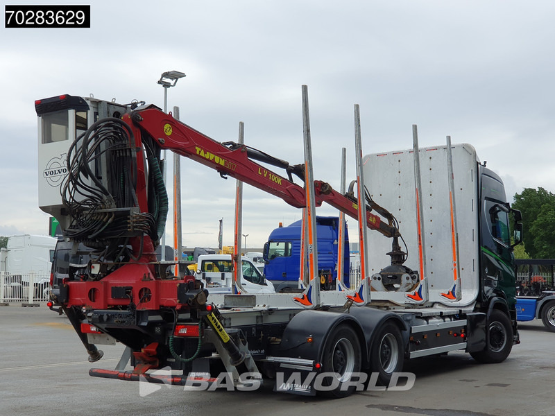 목재 트럭, 크레인 트럭 Scania S650 S 6X4 Tajfun LIV100K Kran Holztransport Retarder 3-Pedals Euro 6 : 사진 16