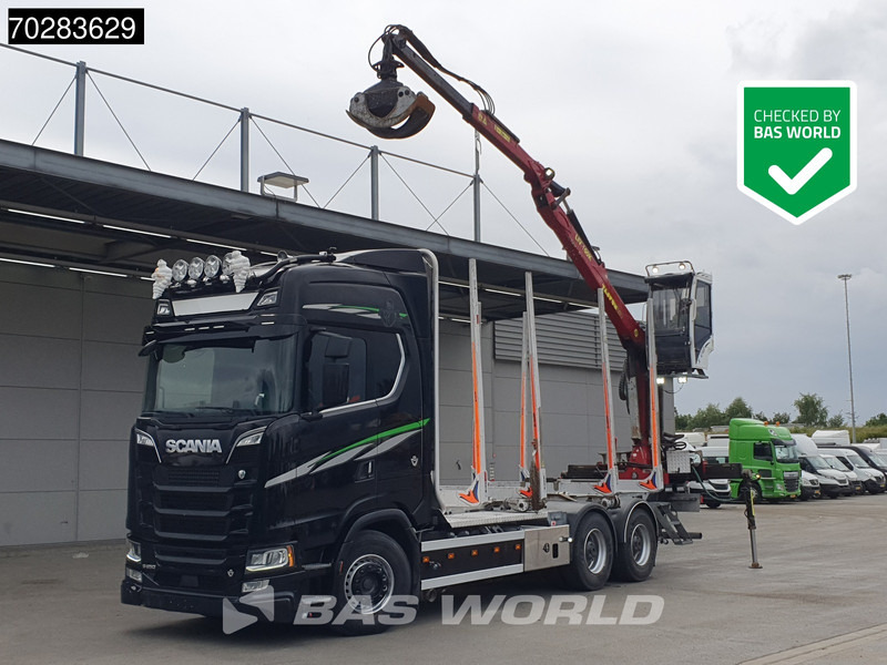 Scania S650 S 6X4 Tajfun LIV100K Kran Holztransport Retarder 3-Pedals Euro 6 - 목재 트럭, 크레인 트럭 : 사진 1 Scania S650 S 6X4 Tajfun LIV100K Kran Holztransport Retarder 3-Pedals Euro 6 - 목재 트럭, 크레인 트럭 : 사진 1