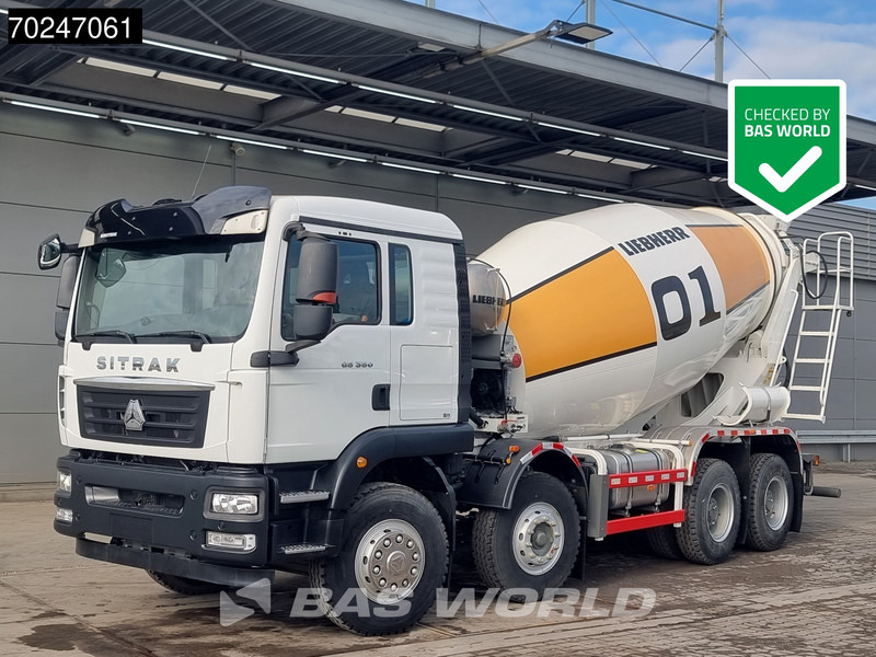 Sitrak G5 350 8X4 NEW! 8m3 Liebherr Mixer Big-Axle Steel Suspension - 콘크리트 믹서 트럭 : 사진 1 Sitrak G5 350 8X4 NEW! 8m3 Liebherr Mixer Big-Axle Steel Suspension - 콘크리트 믹서 트럭 : 사진 1