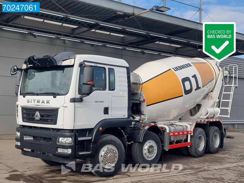 Sitrak G5 350 8X4 NEW! 8m3 Liebherr Mixer Big-Axle Steel Suspension - 콘크리트 믹서 트럭 : 사진 1 Sitrak G5 350 8X4 NEW! 8m3 Liebherr Mixer Big-Axle Steel Suspension - 콘크리트 믹서 트럭 : 사진 1