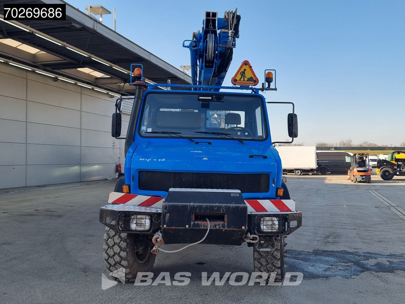 크레인 트럭 Unimog U2450L 6X6 Unimog Engin EGI TP 226 hubarbeitsbühne Manual Euro 2 : 사진 12