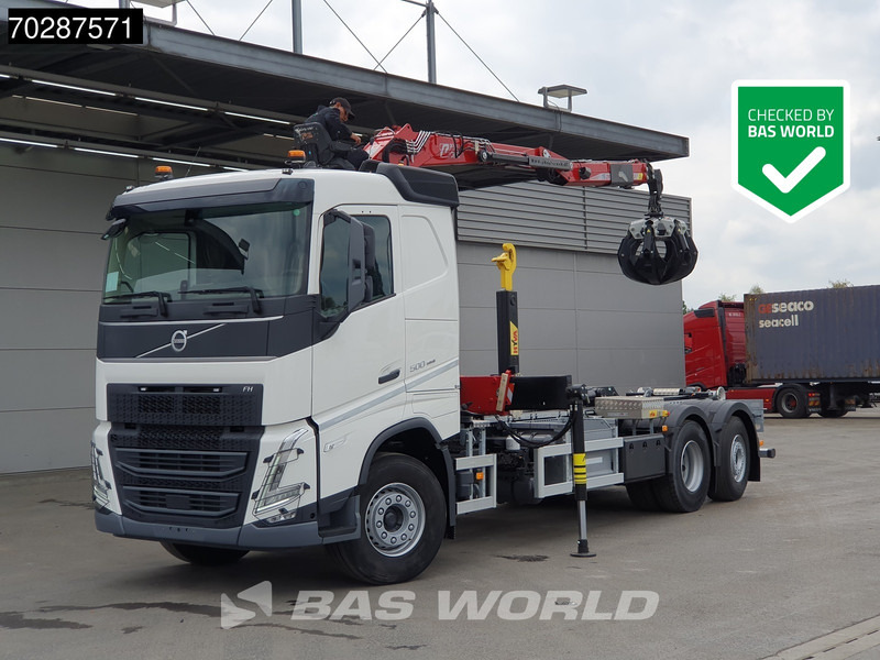Volvo FH 500 6X2 Penz Crane 15Z9.50R HYVA 20-57-S Hooklift Lift+steering Automatic Euro 6 - 후크 리프트 트럭, 크레인 트럭 : 사진 1 Volvo FH 500 6X2 Penz Crane 15Z9.50R HYVA 20-57-S Hooklift Lift+steering Automatic Euro 6 - 후크 리프트 트럭, 크레인 트럭 : 사진 1