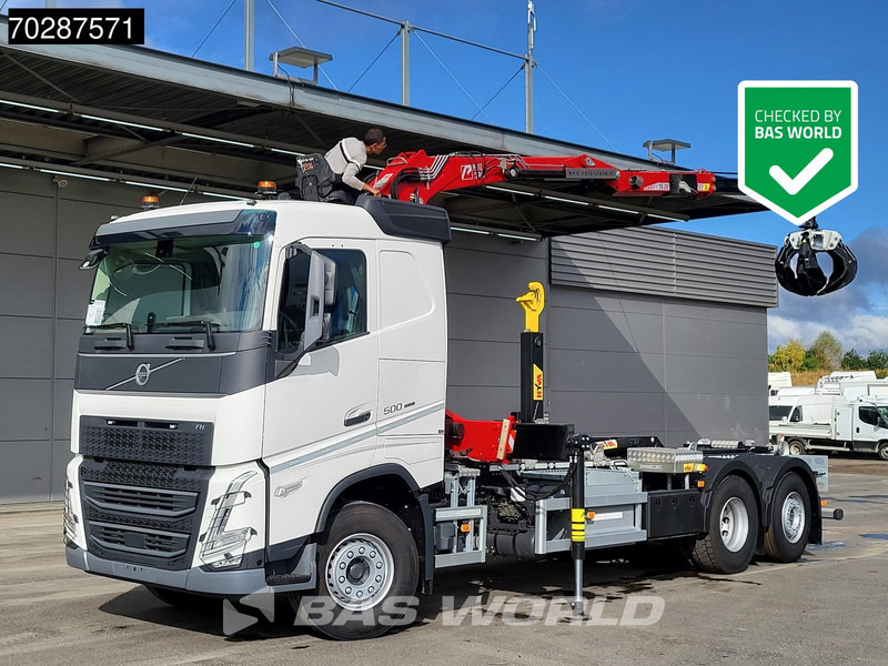 Volvo FH 500 6X2 Penz Crane 15Z9.50R HYVA 20-57-S Hooklift Lift+steering Automatic Euro 6 - 후크 리프트 트럭, 크레인 트럭 : 사진 1 Volvo FH 500 6X2 Penz Crane 15Z9.50R HYVA 20-57-S Hooklift Lift+steering Automatic Euro 6 - 후크 리프트 트럭, 크레인 트럭 : 사진 1