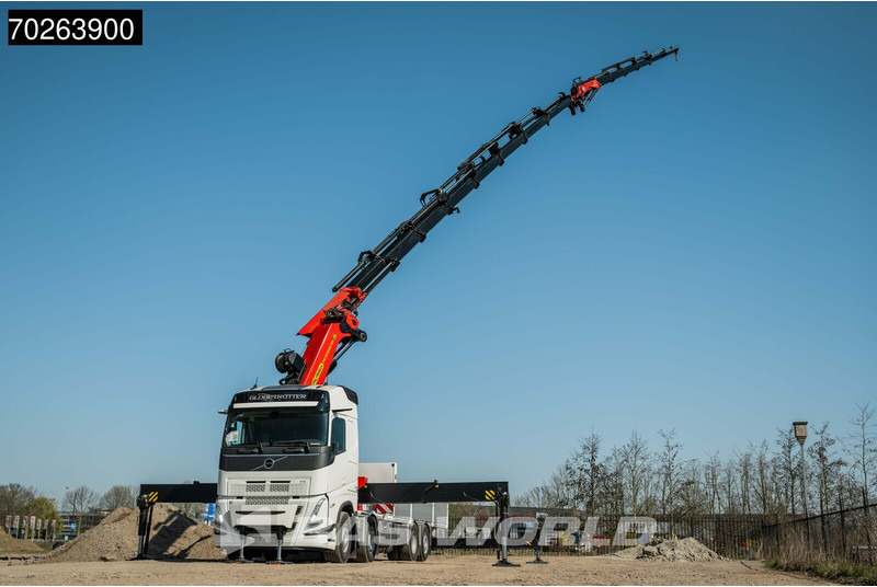 Volvo FH 500 8X2 Palfinger PK110002 SH Crane + Fly-Jib Winch VEB+ Euro 6 - 드롭사이드/ 플랫베드 트럭, 크레인 트럭 : 사진 3 Volvo FH 500 8X2 Palfinger PK110002 SH Crane + Fly-Jib Winch VEB+ Euro 6 - 드롭사이드/ 플랫베드 트럭, 크레인 트럭 : 사진 3