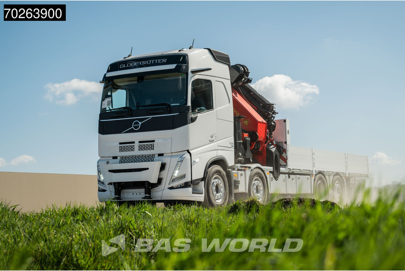 Volvo FH 500 8X2 Palfinger PK110002 SH Crane + Fly-Jib Winch VEB+ Euro 6 - 드롭사이드/ 플랫베드 트럭, 크레인 트럭 : 사진 2 Volvo FH 500 8X2 Palfinger PK110002 SH Crane + Fly-Jib Winch VEB+ Euro 6 - 드롭사이드/ 플랫베드 트럭, 크레인 트럭 : 사진 2