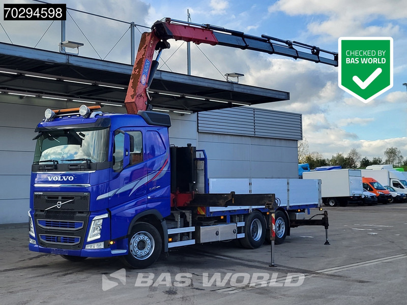 Volvo FH 540 FH 6X2 HMF 3220-K7 Crane Kran Lift-Axle Big-Axle Xenon Automatic Euro 6 - 드롭사이드/ 플랫베드 트럭, 크레인 트럭 : 사진 1 Volvo FH 540 FH 6X2 HMF 3220-K7 Crane Kran Lift-Axle Big-Axle Xenon Automatic Euro 6 - 드롭사이드/ 플랫베드 트럭, 크레인 트럭 : 사진 1