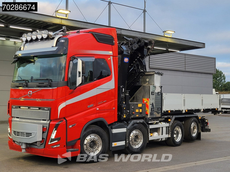 Volvo FH16 650 FH16 8X2 HMF 7020K-RCS Crane + Fly-Jib Lift+Steering-Axle Navi LED ACC Euro 6 - 드롭사이드/ 플랫베드 트럭, 크레인 트럭 : 사진 5 Volvo FH16 650 FH16 8X2 HMF 7020K-RCS Crane + Fly-Jib Lift+Steering-Axle Navi LED ACC Euro 6 - 드롭사이드/ 플랫베드 트럭, 크레인 트럭 : 사진 5