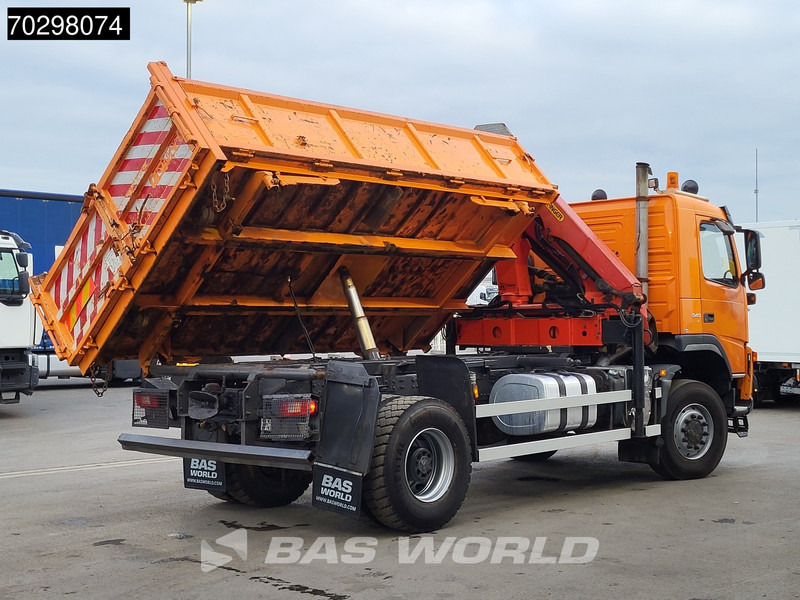 Volvo FM 340 FM 4X4 4x4 Crane Palfinger PK10501 Tipper Big-Axle Full Steel - 덤프트럭, 크레인 트럭 : 사진 2 Volvo FM 340 FM 4X4 4x4 Crane Palfinger PK10501 Tipper Big-Axle Full Steel - 덤프트럭, 크레인 트럭 : 사진 2